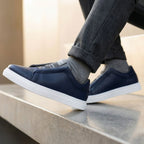 Enzo Leather-Effect Minimal Sneaker