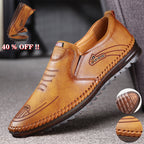 Tenis Casuales de Piel para Hombre Transpirables y Antideslizantes