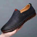 Tenis Casuales de Piel para Hombre Transpirables y Antideslizantes