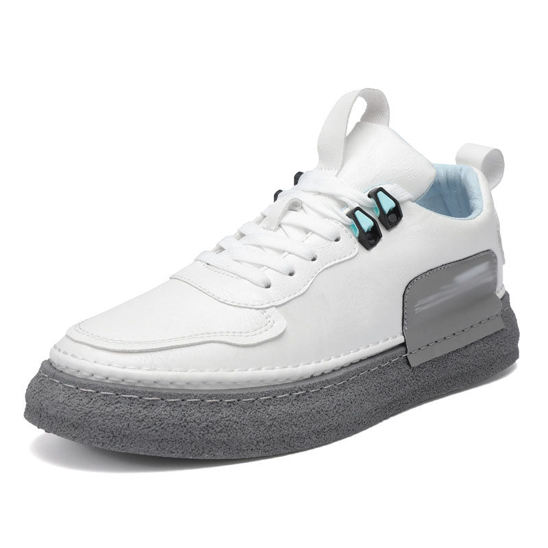 Tenis Casuales de Piel Sintética para Hombre Suela Gruesa