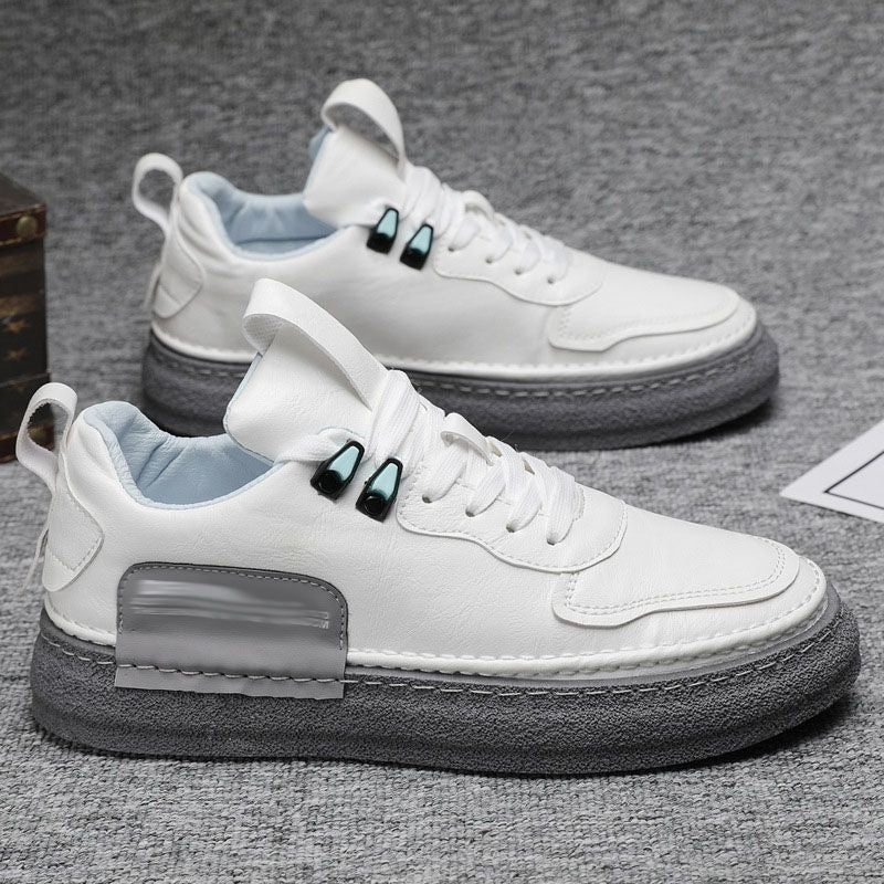 Tenis Casuales de Piel Sintética para Hombre Suela Gruesa