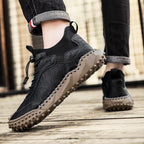 Tenis de Piel Cosidos a Mano para Hombre Todo Terreno