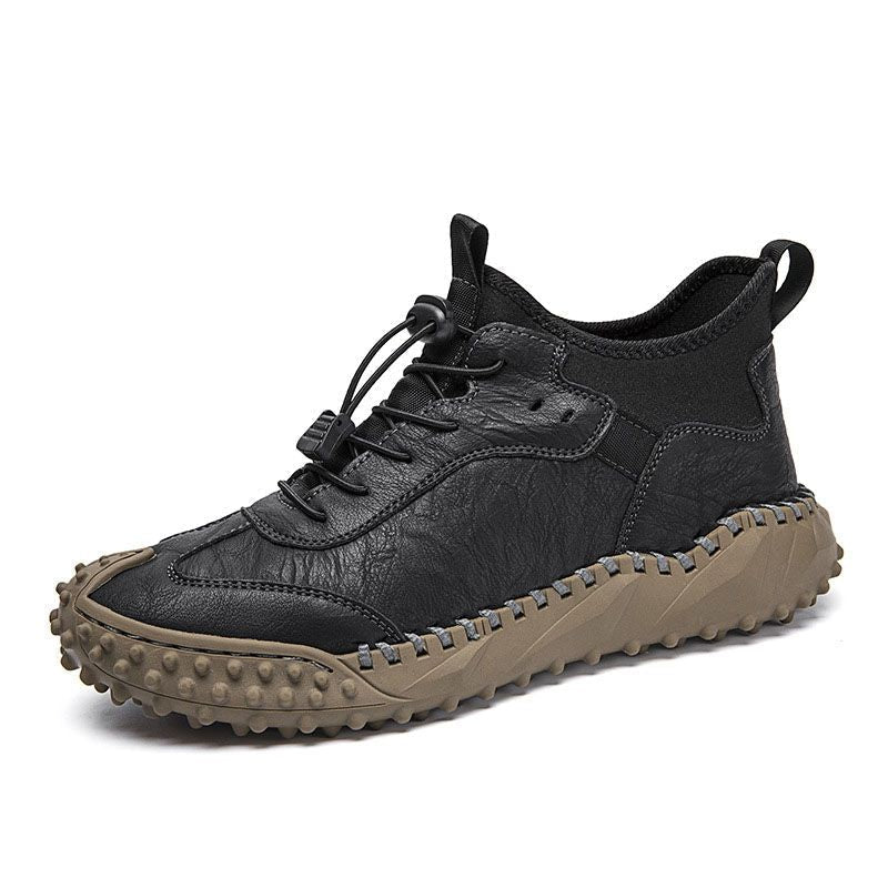 Tenis de Piel Cosidos a Mano para Hombre Todo Terreno