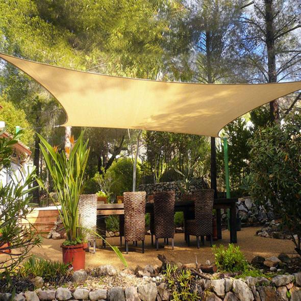 Toldo Vela con Protección UV para Patio y Jardín