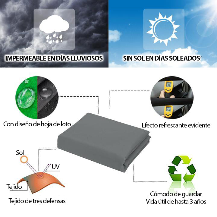 Toldo Vela con Protección UV para Patio y Jardín