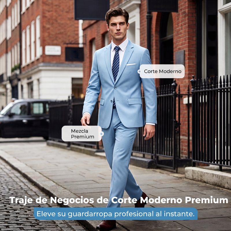 Traje de 2 Piezas para Hombre Corte Moderno Slim