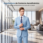 Traje de 2 Piezas para Hombre Corte Moderno Slim