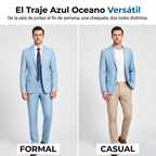 Traje de 2 Piezas para Hombre Corte Moderno Slim