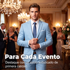 Traje de 2 Piezas para Hombre Corte Moderno Slim