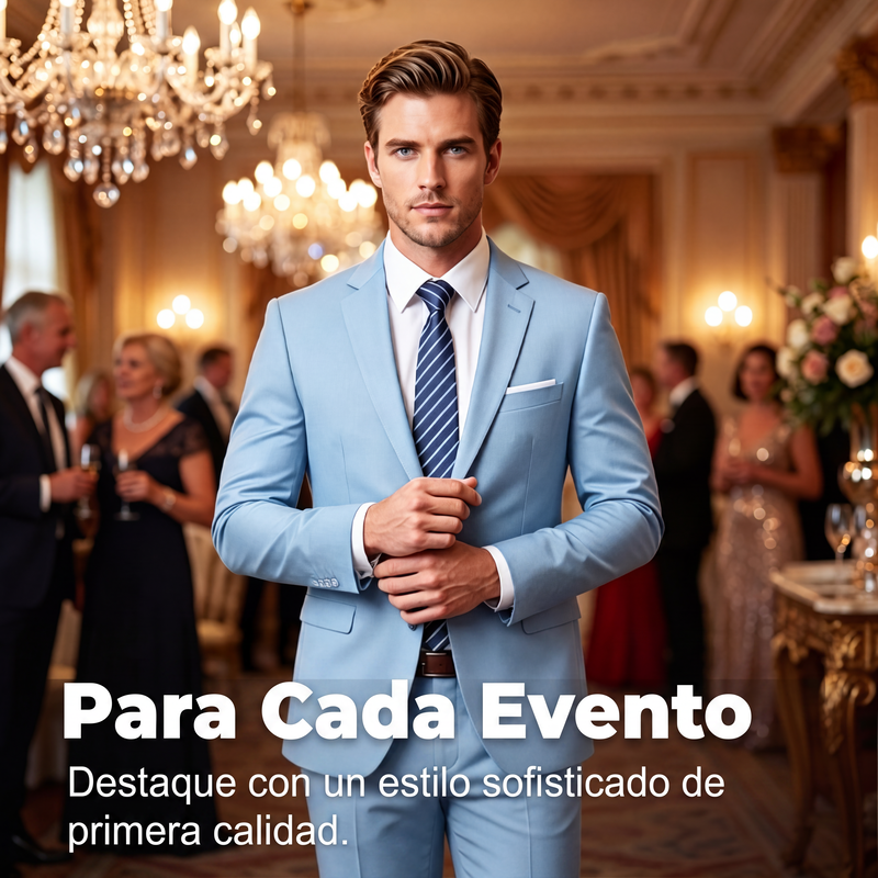 Traje de 2 Piezas para Hombre Corte Moderno Slim