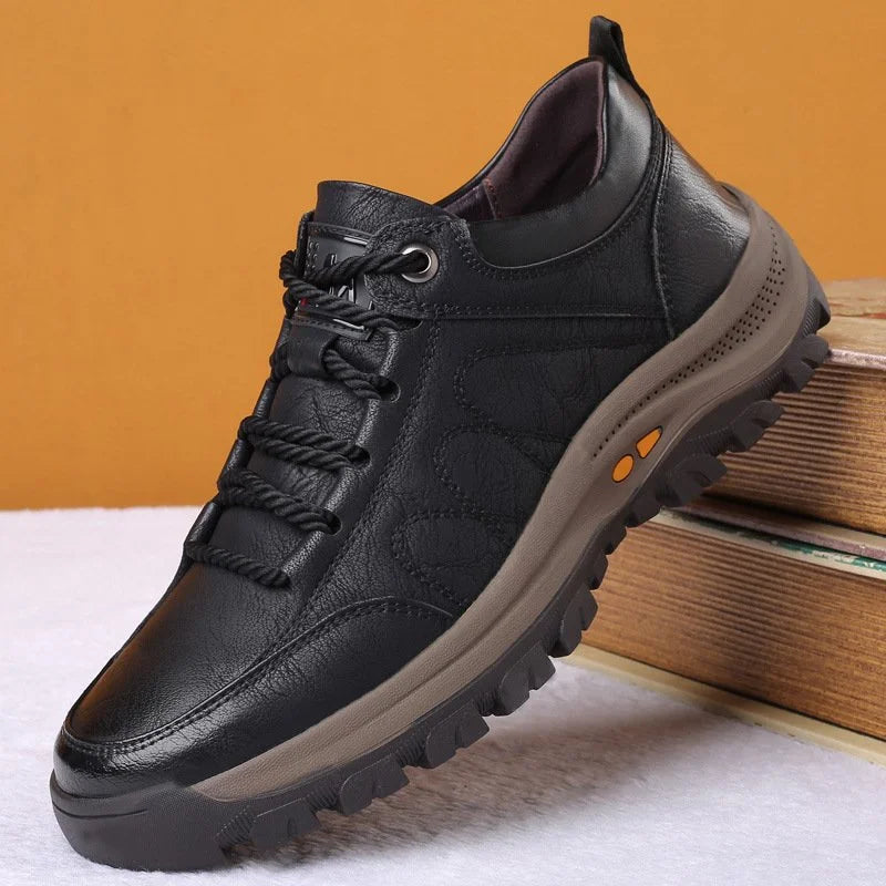 Zapatos Casuales de Cuero Cosidos a Mano para Hombre