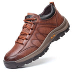 Zapatos Casuales de Cuero Cosidos a Mano para Hombre