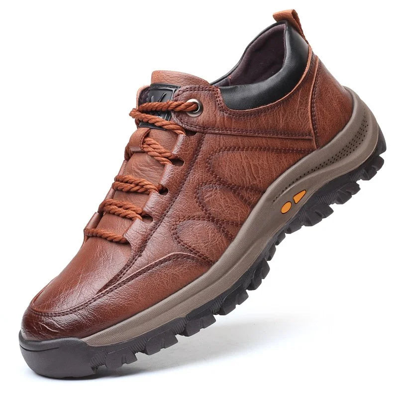 Zapatos Casuales de Cuero Cosidos a Mano para Hombre