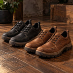 Zapatos Casuales de Cuero Cosidos a Mano para Hombre