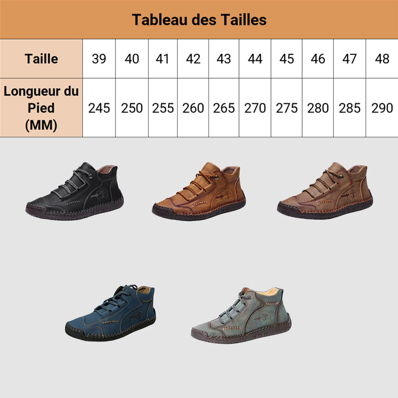 Zapatos Casuales de Piel Hechos a Mano para Hombre