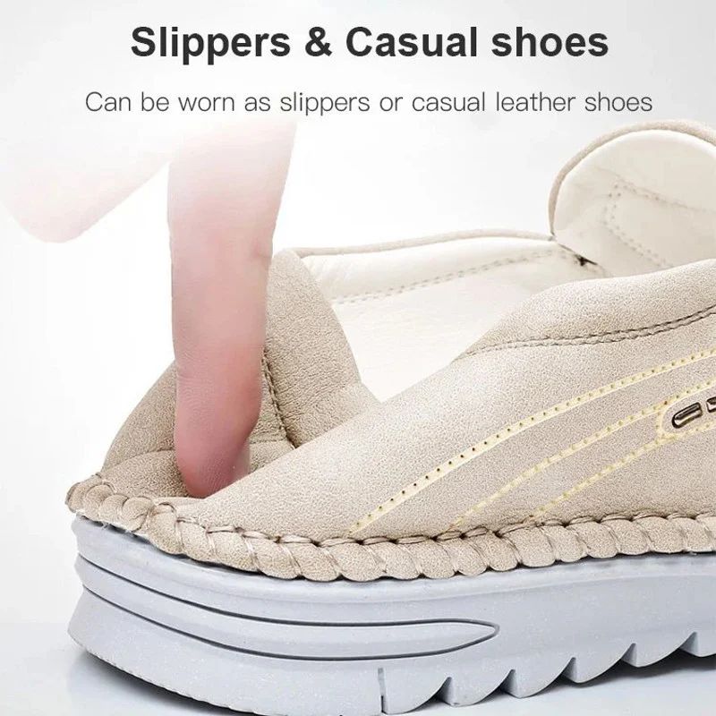 Zapatos Casuales de Piel para Hombre Transpirables