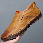 Zapatos Casuales de Piel para Hombre Transpirables