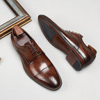 Zapatos de Vestir de Piel Perforada para Hombre