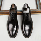 Zapatos de Vestir de Piel Perforada para Hombre