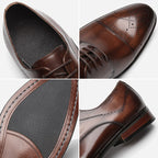 Zapatos de Vestir de Piel Perforada para Hombre