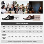 Zapatos de Vestir de Piel Perforada para Hombre