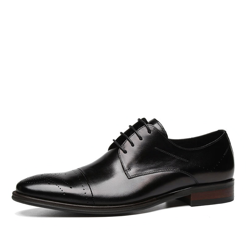 Zapatos de Vestir de Piel Perforada para Hombre